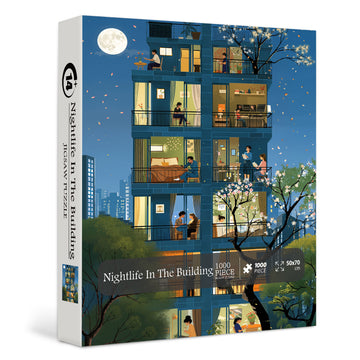 Nightlife In The Building Jigsaw Puzzle 1000 Pieces
